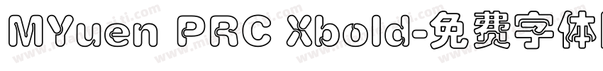 MYuen PRC Xbold字体转换